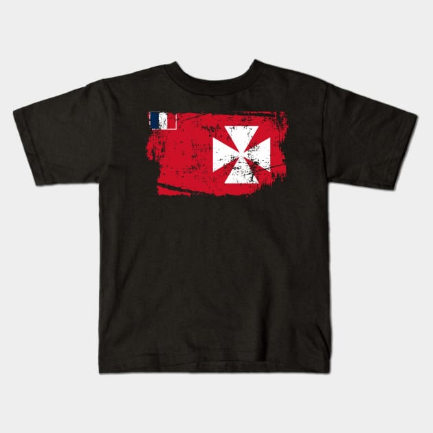 Wallis Island Flag Kids T-Shirt by EndStrong